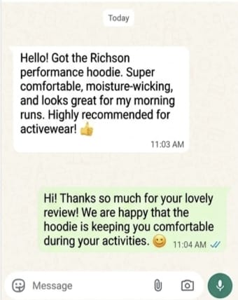 WhatsApp review 4